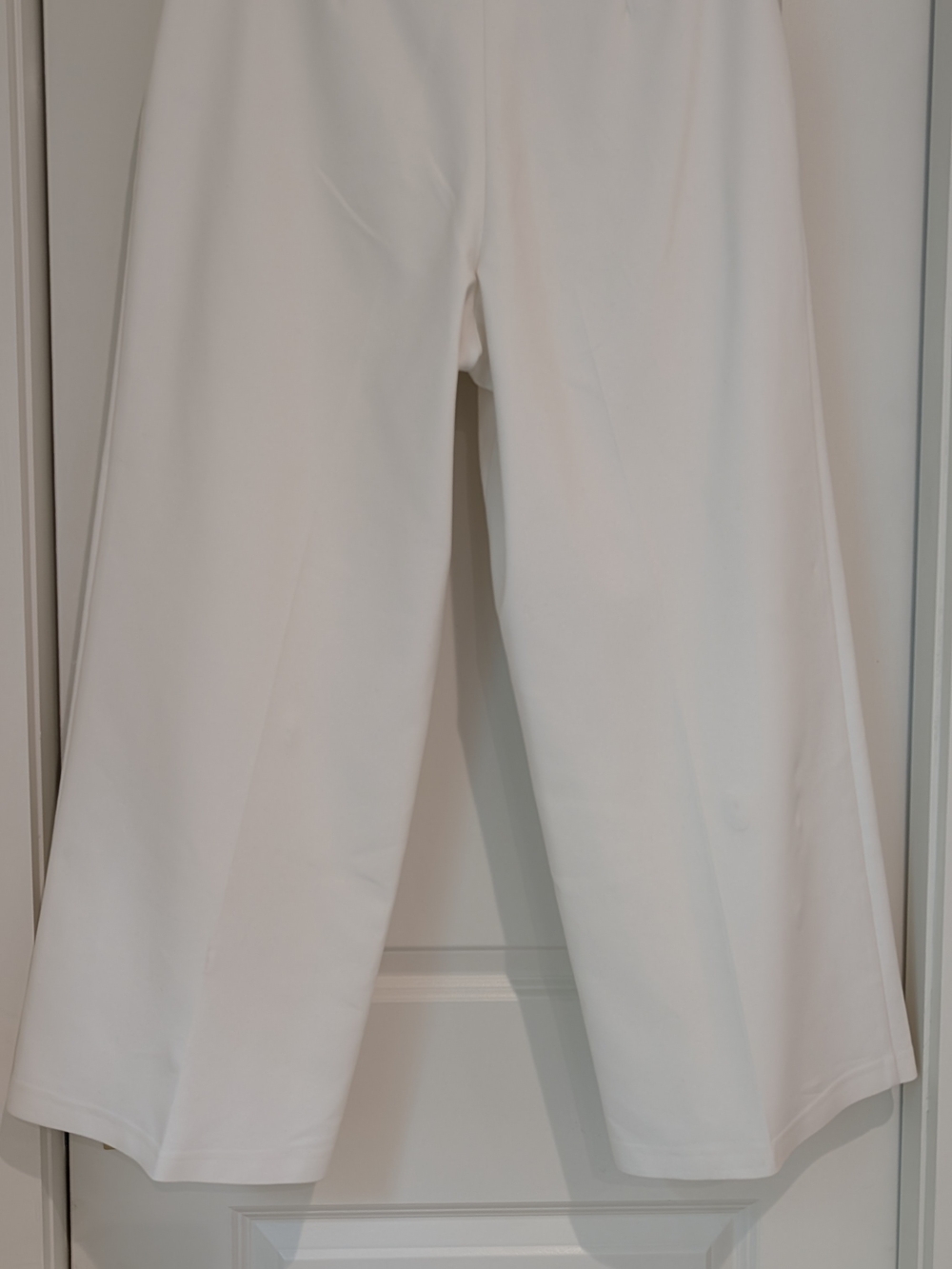 Ramy Brook White Wide-Leg Button-Front Chinos Size 14 - Picture 6 of 13
